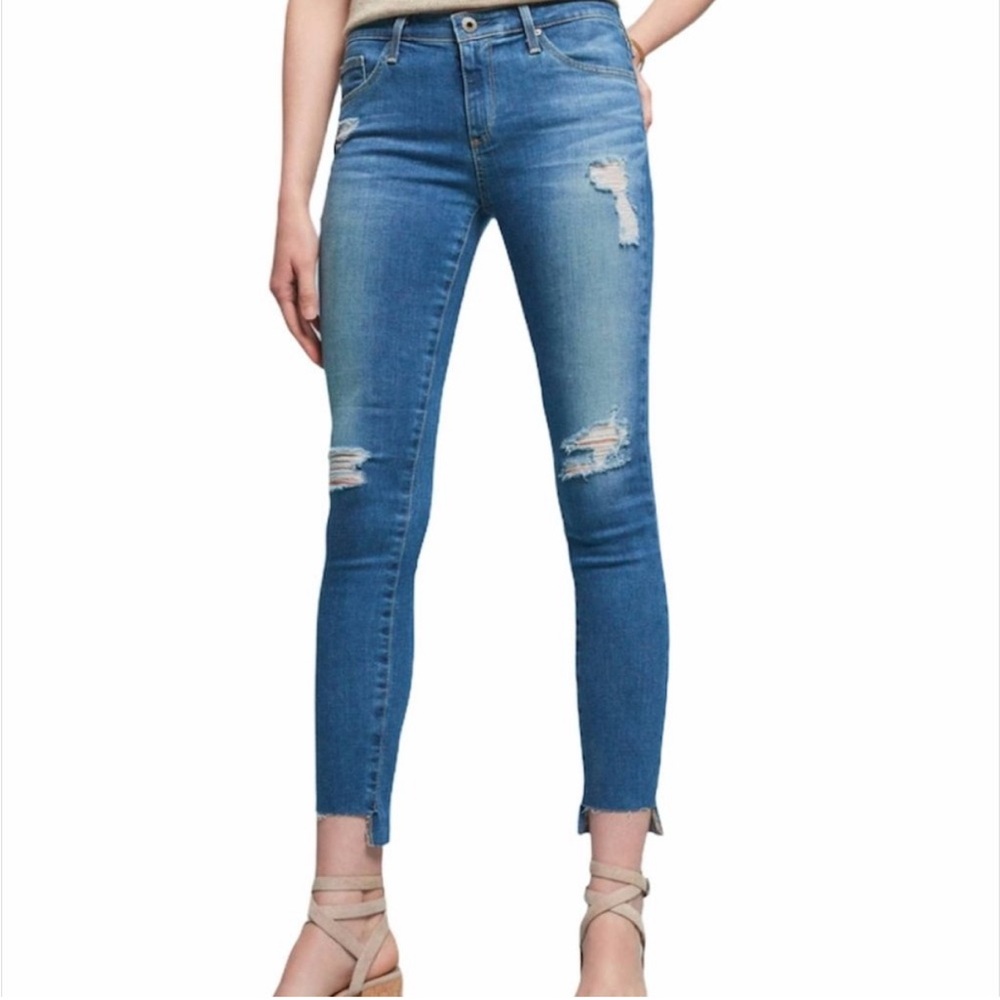 AG THE MIDDI ANKLE STEP FRAY HEM JEAN